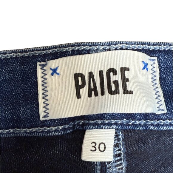EUC Women's PAIGE "SKYLINE SKINNY" Mid-Rise Stretch Jeans In "CORINNA" | Size 30 - Picture 8 of 12